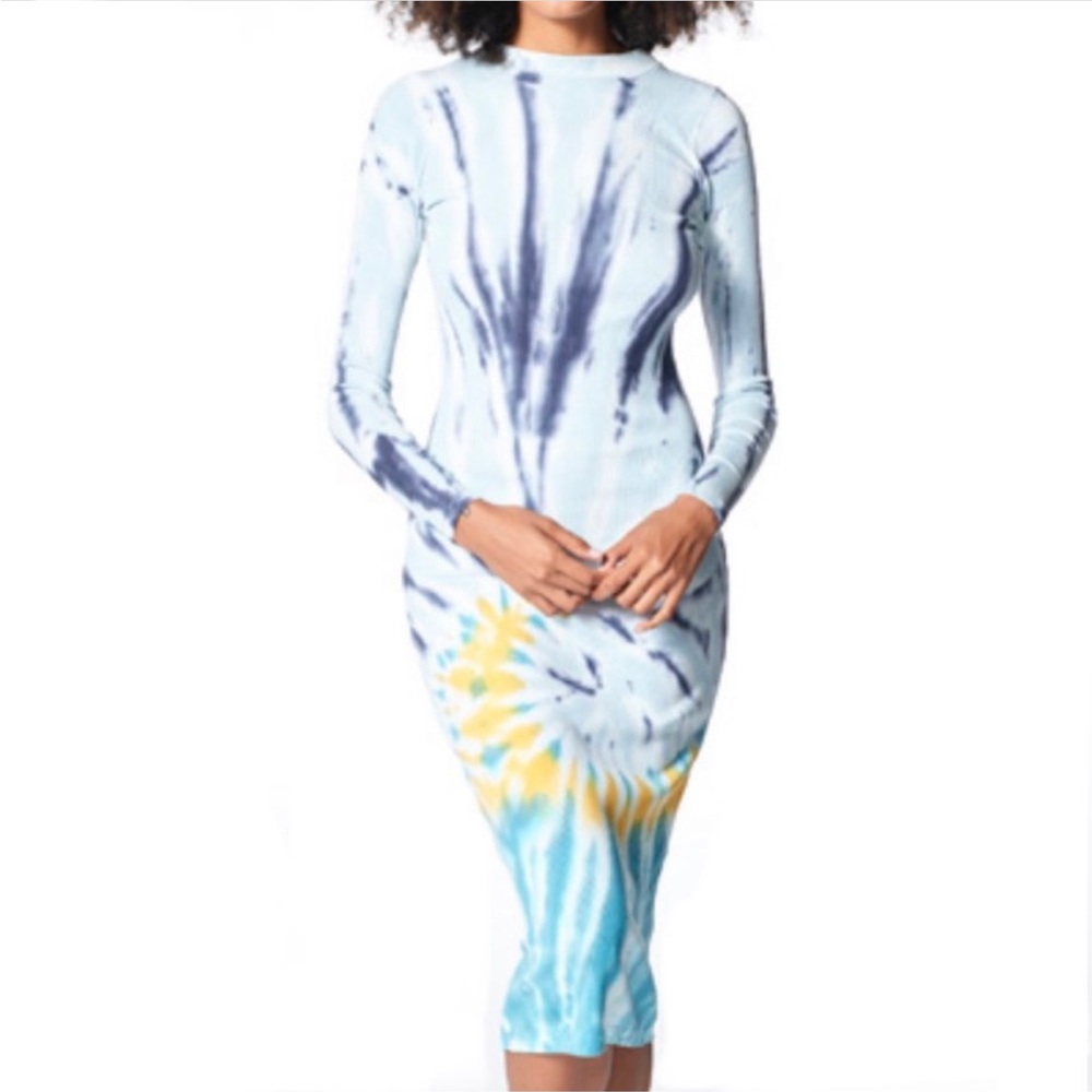 Young, Fabulous & Broke Dax Midi Dress in Turquoise Escape - NWT